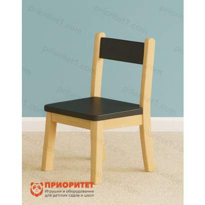 Детский шахматный стул черный Приоритет_1