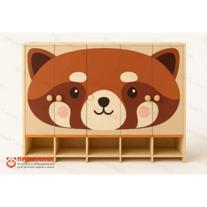 5-секционный шкаф Красная панда_1