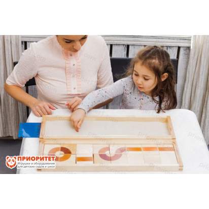 Комплект Для развития графомоторики с песком и пластинами вид сверху