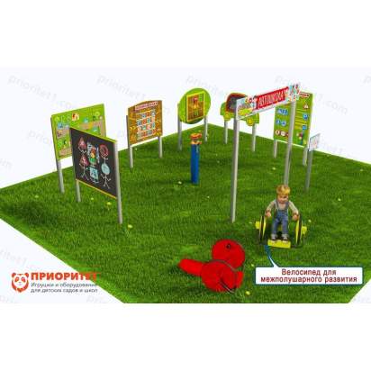 Детская профориентационная игровая площадка АВТОШКОЛА (Эконом-1) (1)_1