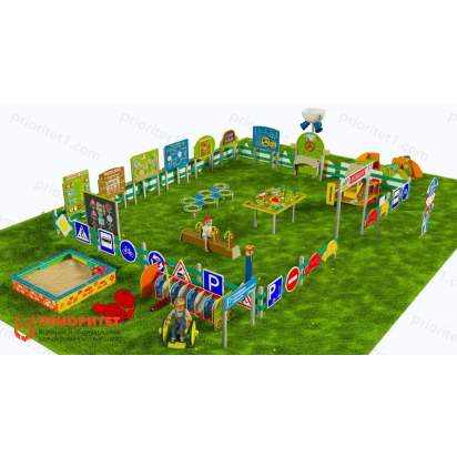 Детская профориентационная игровая площадка АВТОШКОЛА (Элит-3) (2)_1