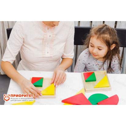 Использование Комплекта Базовые геометрические фигуры и их основные преобразования