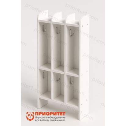 143.3_Вешалка для полотенец 2-х ярусная (3 секции) 43х20х100 мз серии Медовая (1)_1