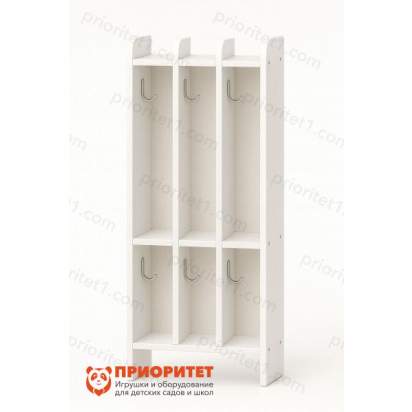 143.3_Вешалка для полотенец 2-х ярусная (3 секции) 43х20х100 мз серии Медовая (2)_1