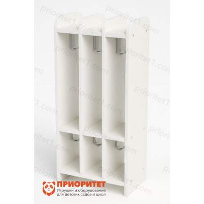 142.3_Вешалка для полотенец 2-х ярусная (3 секции) 43х20х90 мз серии Медовая_1