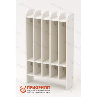 142.5_Вешалка для полотенец 2-х ярусная (5 секций) 70х20х90 из серии Медовая_1