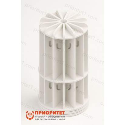 142.7_Вешалка для полотенец круглая на 12 ячеек (50х50х90) из серии Медовая (1)_1