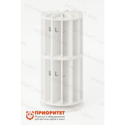 144.7_Вешалка для полотенец круглая на 12 ячеек (50х50х115) из серии Медовая_1