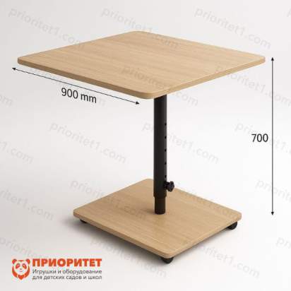 23.2_Стол прямоугольный растущий на одной ноге из серии Медовая_1