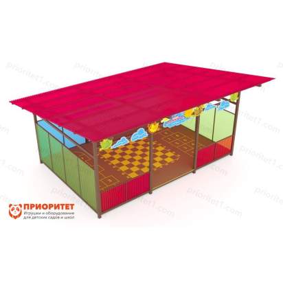 Теневой навес с интерактивным полом декоративными элементами ТН08 500х400 (1)_1