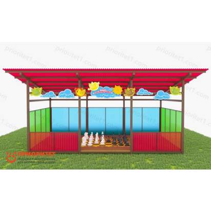 Теневой навес с интерактивным полом декоративными элементами ТН08 500х400 (3)_1