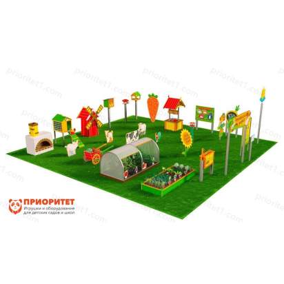 Игровая развивающая площадка Фермерский дворик из экопластика и нержавеющей стали Престиж 1 (2)_1