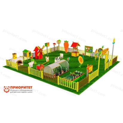 Игровая развивающая площадка Фермерский дворик из экопластика и нержавеющей стали Престиж 2 (2)_1