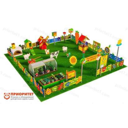 Игровая развивающая площадка Фермерский дворик из экопластика и нержавеющей стали Престиж 3 (1)_1