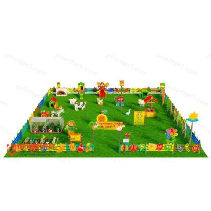 Игровая развивающая площадка Фермерский дворик Максимальный 3 (3)_1