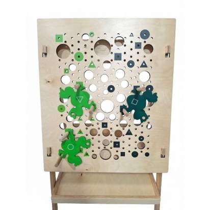 Набор тактильно-развивающих панелей «Счастливое детство» (напольное основание и ящик) (5)