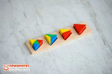 Набор Монтессори 14в1 модуль 14 вид сверху