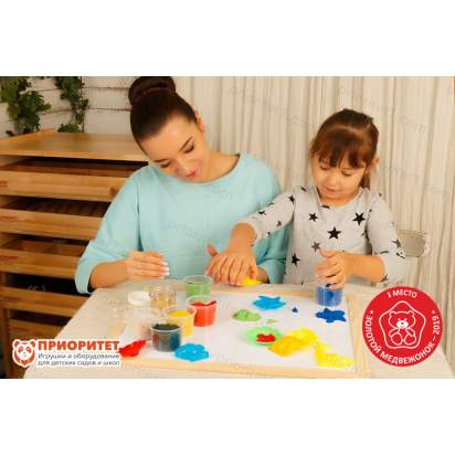 Игры с кинетическим песком из Мини набора психолога S 4 модуля