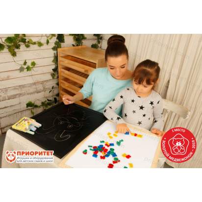 Мини набор психолога Приоритет XL 7 модулей с магнитной и грифельной доской