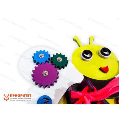 Бизиборд «Трудолюбивая пчелка» с шестеренками