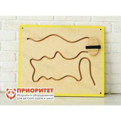 Панель-лабиринт Рисуем ногами №3 Зигзаг общий вид