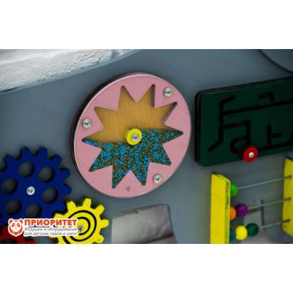 Бизиборд «Серенький волчок» №2 с бисером