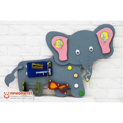 Бизиборд «Отважный слонёнок» №2 общий вид