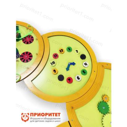 Тактильно-развивающая панель «Радостная гусеничка» модуль 3