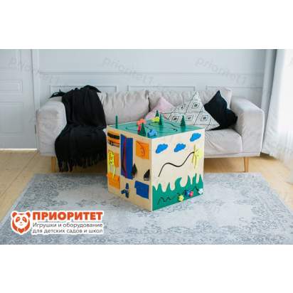 Большой бизикуб Дружная семья вид слева