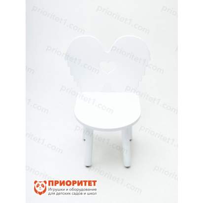 Стул ангелочек белый для детей вид спереди