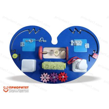 Бизиборд «Синее сердце»