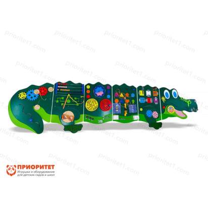 Тактильно-развивающая панель «Супер-крокодил» №2 по модулям