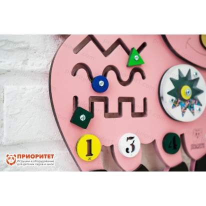 Бизиборд «Смелый поросёнок» с бисером