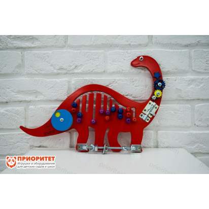 Бизиборд «Красный динозаврик»