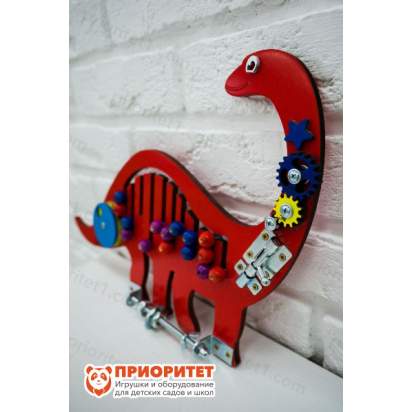 Бизиборд «Красный динозаврик» для детского сада