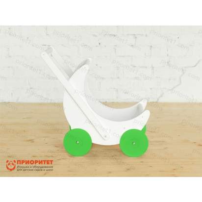kolyaska-katalka-moe-chudo-belaya-s-zelenymi-kolesami