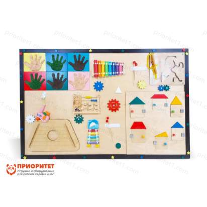 Двухсторонняя тактильная панель «Гармоничное развитие» для детей