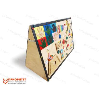 Двухсторонняя тактильная панель «Гармоничное развитие» вид сбоку