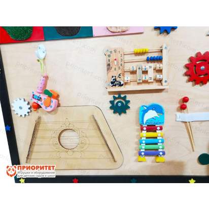 Двухсторонняя тактильная панель «Гармоничное развитие» с гуслями