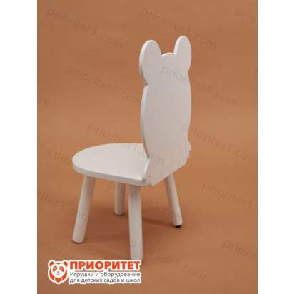 Стул «Мишка» белый-005