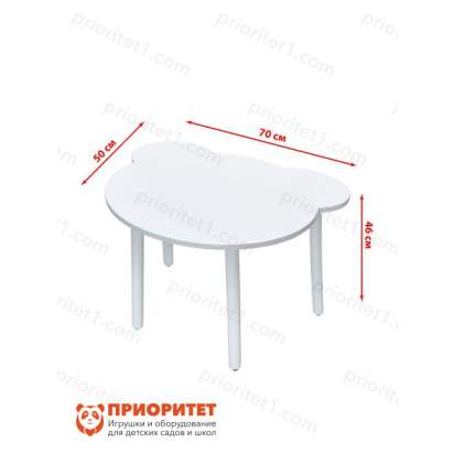 Размеры Детского стола белый мишка