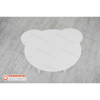 Детский стол белый мишка вид сверху