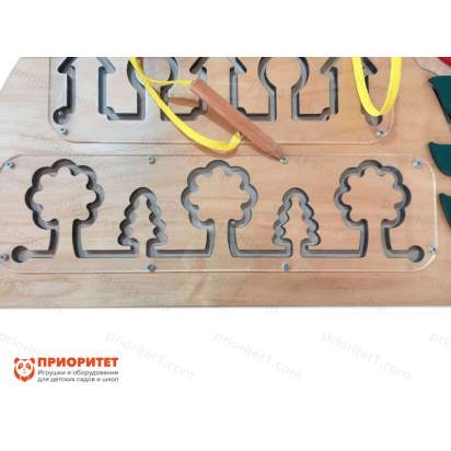 Панель «Готовим руки к письму» из дерева