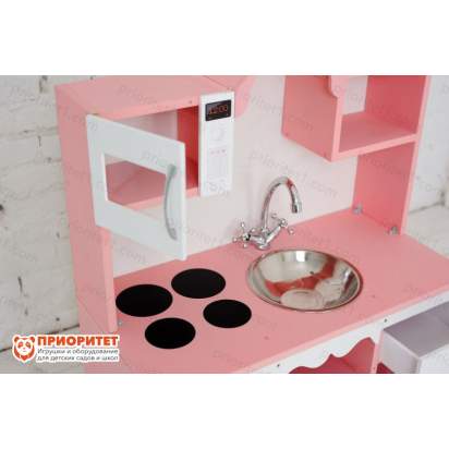 Кухня детская Как у мамы Премиум розовая вид сверху