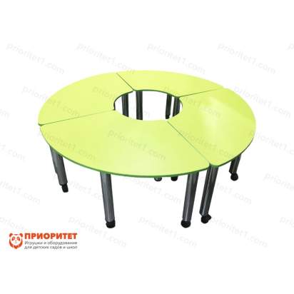 Модуль стеллаж Робик 002 для детских садов 4 стола