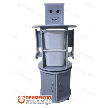 Модуль стеллаж Робик 002 для детских садов с тумбой