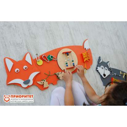 Бизиборд «Славная лисичка» вид сверху