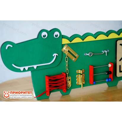 Бизиборд «Добрый крокодильчик» для детей