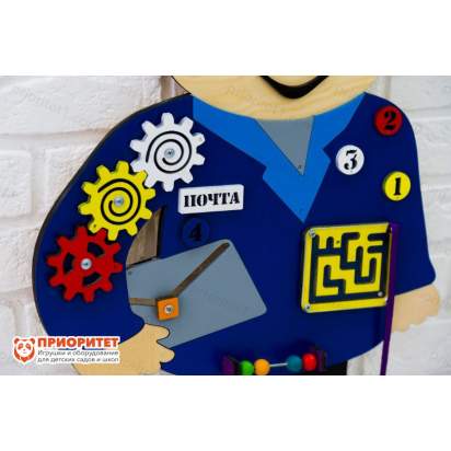 Бизиборд «Веселый почтальон» с шестеренками