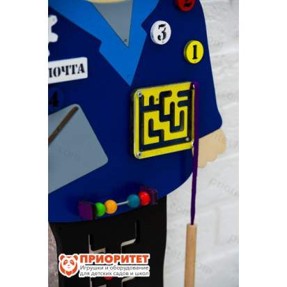 Бизиборд «Веселый почтальон» с магнитной ручкой